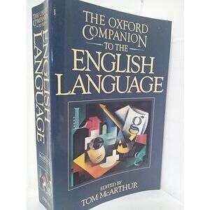 Vintage 1992 Oxford Companion to English Language Tom McArthur Paperback Book